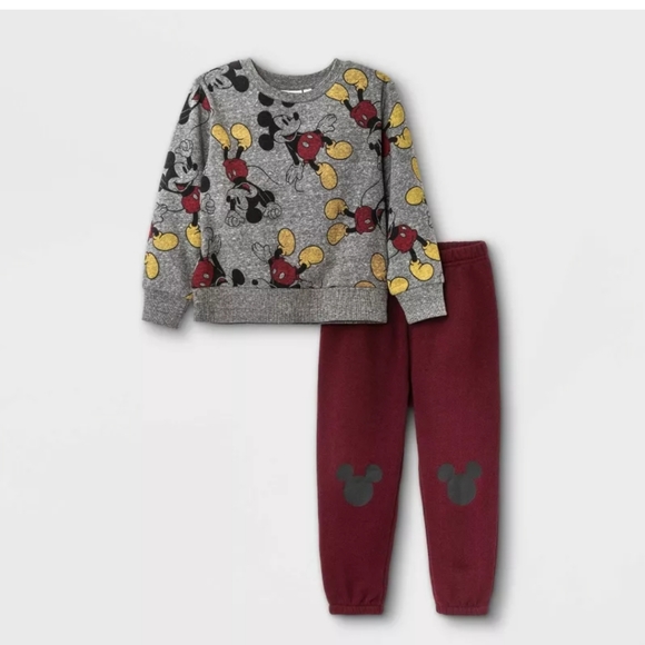 Disney Other - Mickey Mouse Swewtshirt/Jogger Matching Set Size 12 Month